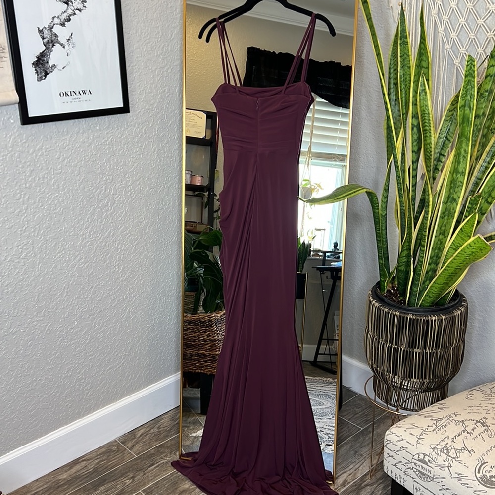 House of CB āMilenaā Dark Cherry Corset Maxi Dress NWT - Picture 11 of 12